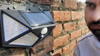 Solar LED lights with motion detector
