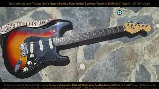 Dr. Barlo on Jam Tracks 247's Soulful Blues Funk Guitar Backing Track in B Minor (71bpm) - 24/01/26