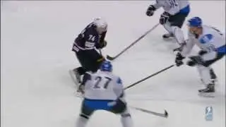 Sami Lepist&ouml; body check on T. J. Oshie (HD)