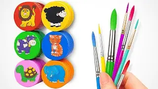 Learn Animal Names with Painting Activity | Preschool Learning Video for Kids & Toddlers