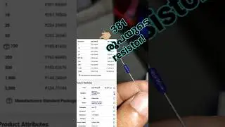 Have you seen a resistor worth 340 rupees? | Vishay Mil grade resistor RLR07C1211FSB14 #shorts