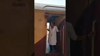 Young Lady Train Manager On Mail / Express Duty #lady #trainmanager #indianrailways #shorts