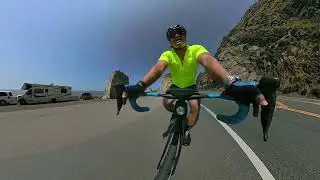 Sample 360 Video Road Cycling along Pacific Coast Highway - Insta360 X5 X4