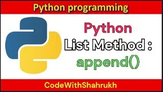 list append method in python.