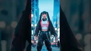 Night City Pigtails: Dance in the Night Glow! 🔥