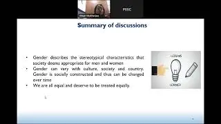 GENDER SENSITIVITY