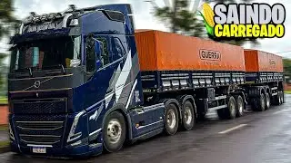 SAINDO CARREGADO DE MILHO NO RODOTREM 😍 SONHO REALIZADO