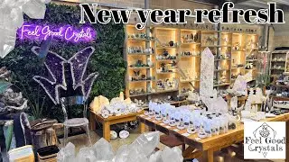 New year refresh // Feel Good Crystals // crystal shop tour in the cotswolds