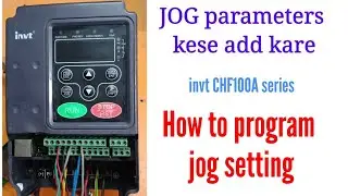 How to set jog in INVT / how to set jog in INVT / jog diagram / jog wiring how to do