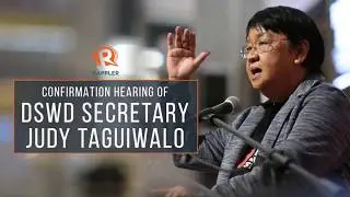 Confirmation hearing of DSWD Secretary Judy Taguiwalo (Part 2)