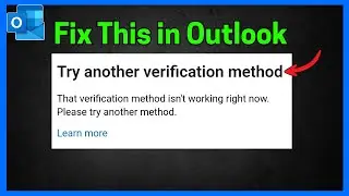 Исправление Outlook: попробуйте другой метод проверки