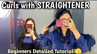STRAIGHTENER se curls Karne ta tarika | curl with Straightener 