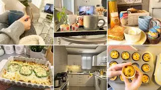 Slow Living Vlog| Daily Life | Cozy Cooking & Baking  Ramadanر مضان Preparation, Organising Kitchen