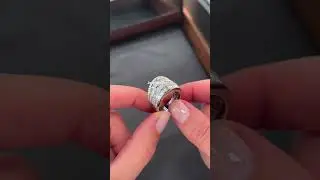 3ctw Baguette Cut White Sapphire Cluster Band Ring