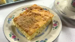Schnell und einfach! Saftiger Zimtkuchen auf dem Blech. #507