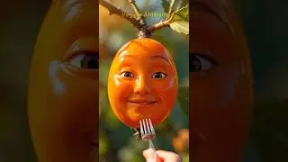 ASMR Fork Feeding Fruit 😮 | Hyper-Real CGI Animation | Satisfying Visuals - #shorts #asmrfruit
