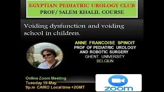Voiding dysfunction and Voiding school in children, by professor Anne Francoise Spinoit