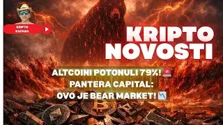 Kripto novosti - ALTCOINI POTONULI 79%! 🚨 Pantera Capital: Ovo je bear market! 📉