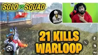 solo vs Squad | 21 kills warloop | @TotalGaming093 #freefire #video #viralvideo #freefire