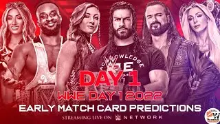 WWE Day 1 2022 Early Match Card Predictions