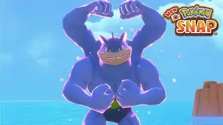 New Pokemon Snap - Most Marvelous Muscles (4 Star Machamp) | LenTalk Request [Blushing Beach (Day)]