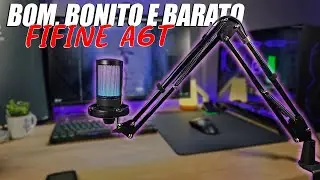 QUE MICROFONE BOM! Fifine Ampligame A6T com Braço Articulado incluso