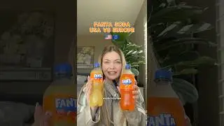 Fanta Soda USA vs. Europe 🍊 #america #europe #food #cultureshock #foodsafety #usa