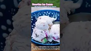 Smarties ice cream #icecreamforkids #homemadeicecream #smarties #fypシ゚viral #calmdown #kids