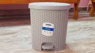 Kolorr Magnum Large Plastic Dustbin with Inner for Home/Kitchen/Bedroom - 14 Liters (Grey) 🚮🏘️