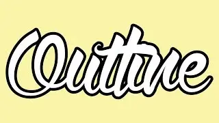 contorno de linea - illustrator