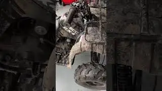 &ldquo;Just an oil change&rdquo; #atv #dirt #service #oilchange #mud #powersports #maintenance #usa #125cc #kids
