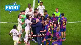 Real Madrid Vs Barcelona Elclasico final match fighting moments || Barcelona Vs Real Madrid Final ||