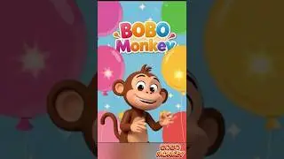 BOBO Monkey Learns Colors 🎨🐒 #kidscartoon #aicartoon #kidsentertainment #shortsfeed #kidslearning
