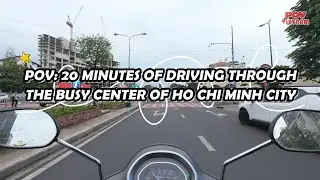 POV: 20 minutes riding a motorcycle through the busy center of Ho Chi Minh City | 4K ASMR
