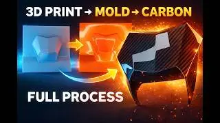 Make Custom Carbonfiber Parts - Full Process Start to Finish