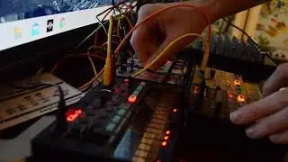 DAWless Live Jam #1 - Korg Volca FM Drum and Modular - Shinobi Synthesis -