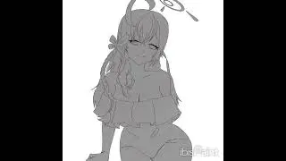 Speed paint Hanako from Blue Archive!!! 😚#art #artist #speedpaint #ibispaintx