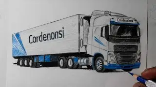 Como desenhar uma Carreta Volvo - Cordenonsi Transportes