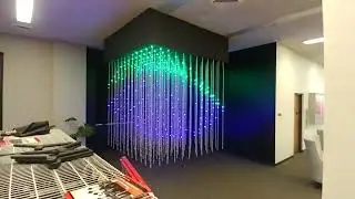 large scale LED matrix installation