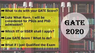 GATE 2020 Result Announced | What to do with GATE Score | Which IIT to Apply