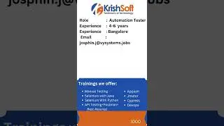 Software Testing Job updates.