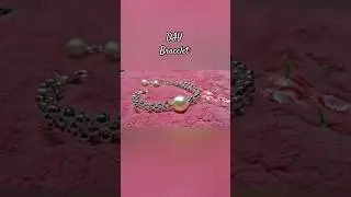 Beads Silver Bracelet || Beads Bracelet Making at home #diy #craft #beads #shorts #bracelet #viral