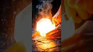 Satisfying ASMR: Slicing a Glowing Candy Geode | Hyper-Realistic Knife Cutting in 4K  #aiart #asmr