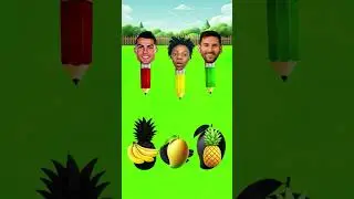 Who can match the fruits correctly?🤯 #cr7 #cartoon #football #mrcr7vsm10