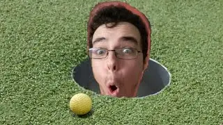 Fun times at the mini golf course in VR!