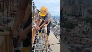 Outside Building Dangerous Work &ndash; Real Construction Life ⚠️ #construction #building #shorts
