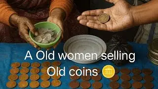 A Old women selling Old coins #old #oldcoins #oldmemories #oldindia #kolkata #youtubevlog #youtuber 