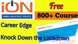TCSiON Career Edge Knock Down the Lockdown free Online Course and Certificate detail 2020 in Hindi