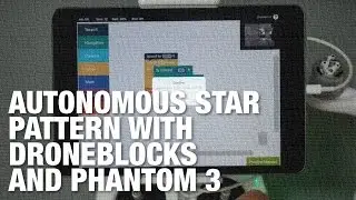 Autonomous Star Pattern w/ DJI Phantom 3 and DroneBlocks App