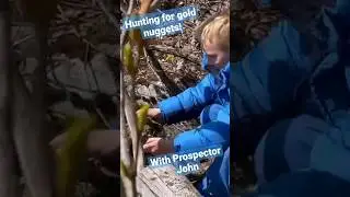 Gold nugget hunter! #alaska #fun #adventure #kenai #outdoor #kids #hunt #lake #mining #minerals
